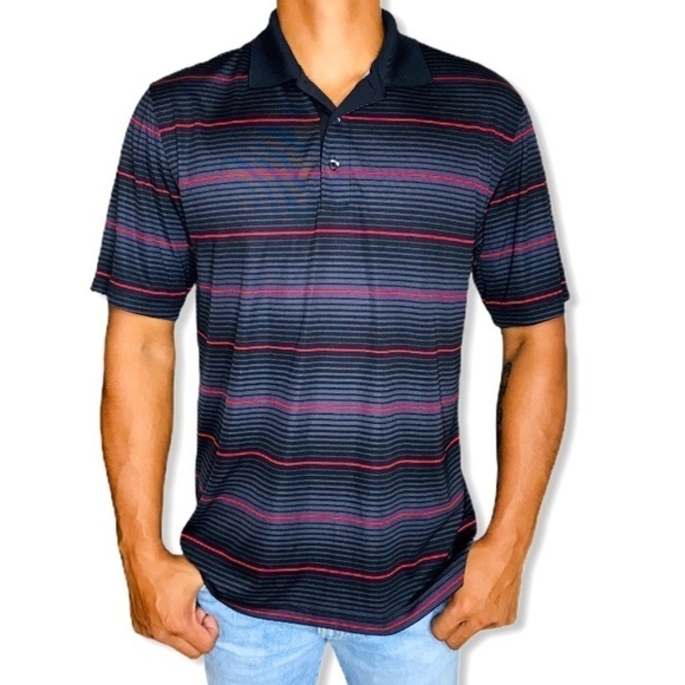 Greg norman for tasso elba men’s black golf shirt